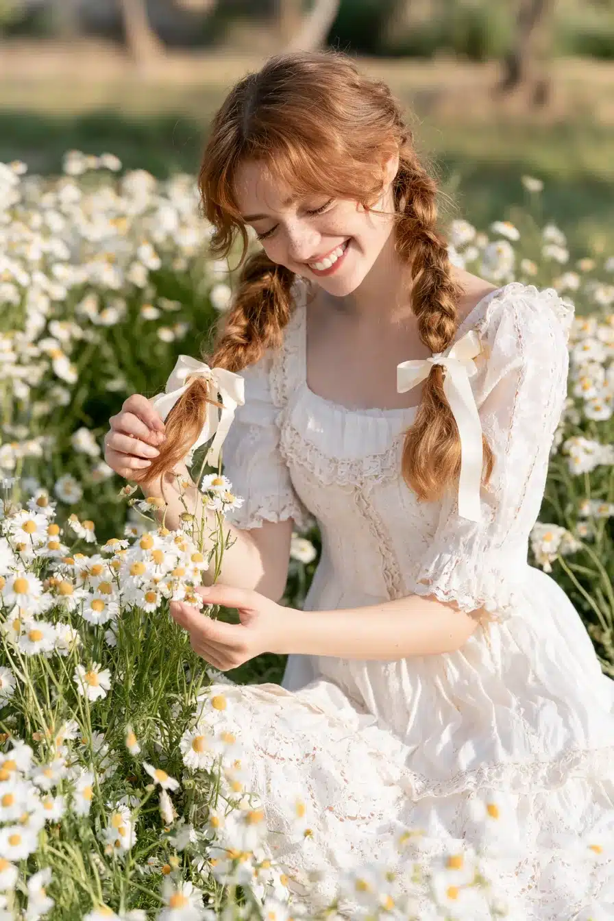 27 Dreamy Cottagecore Aesthetic Hairstyles for a Romantic Natural Look