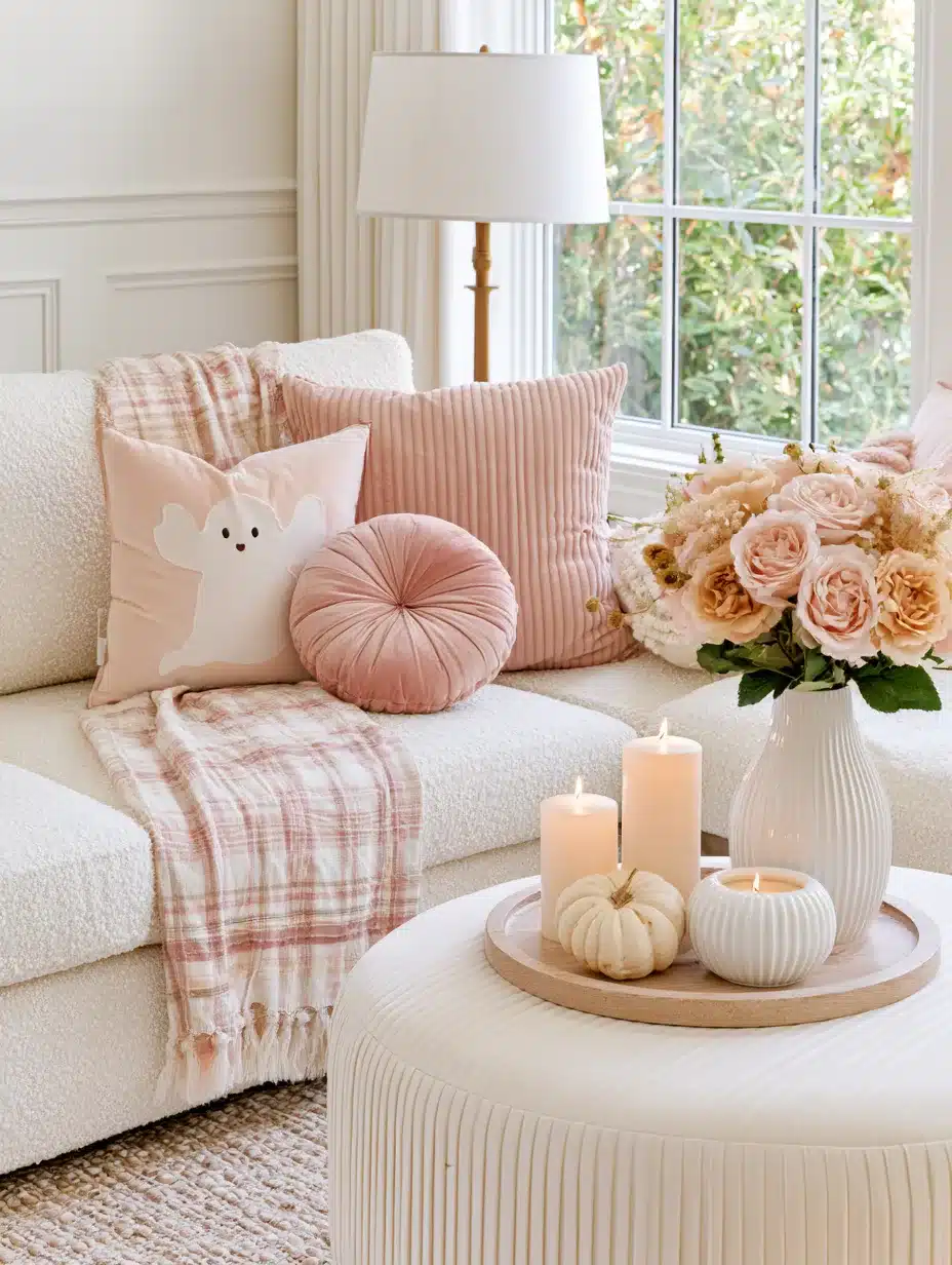 27 Pretty Pink Halloween Decor Ideas for a Playful Spooky Home