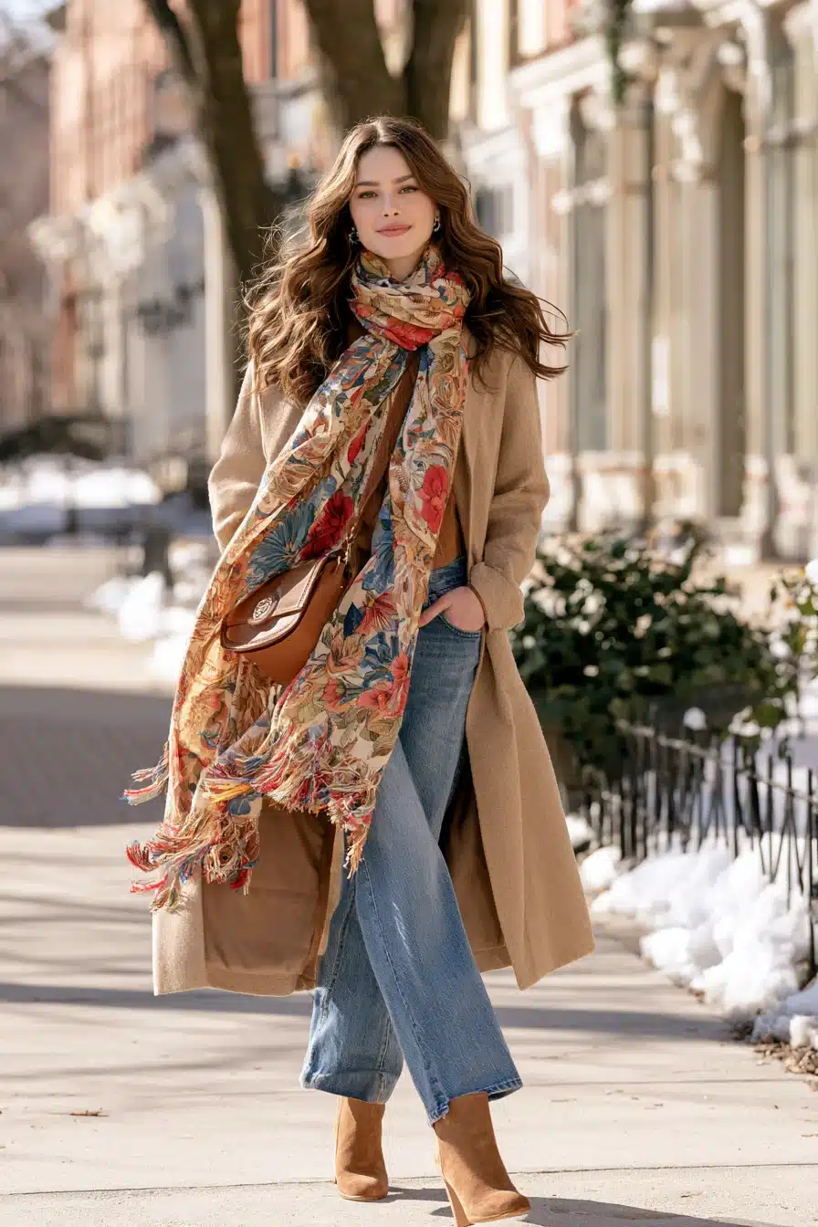27 Cozy Winter Outfits With Scarves That Look Effortlessly Stylish