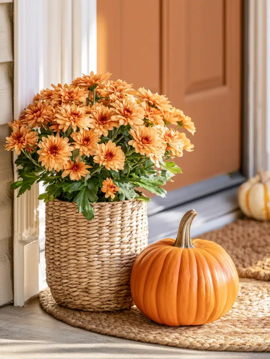 27 Gorgeous Mums Front Porch Ideas for a Colorful Fall Welcome