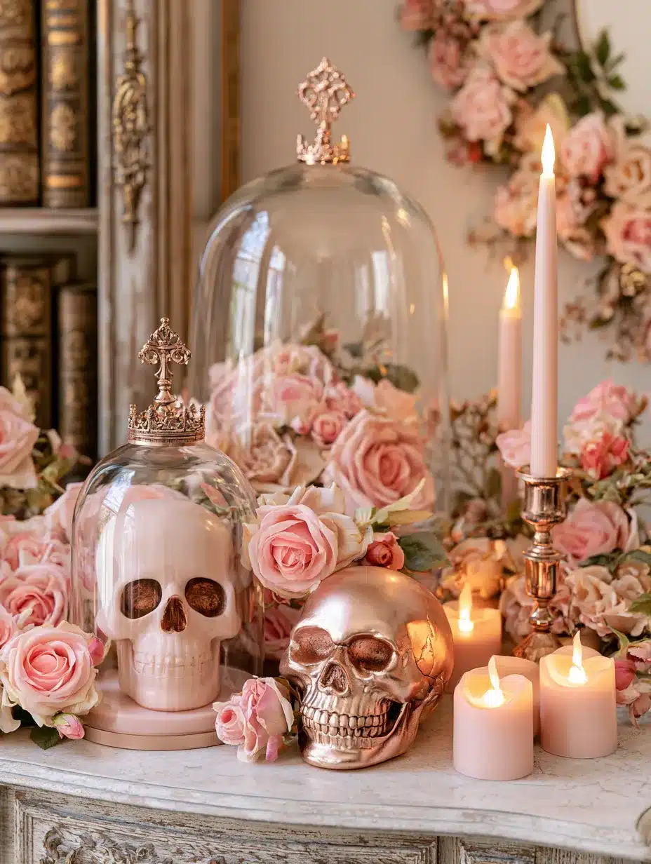 27 Pretty Pink Halloween Decor Ideas for a Playful Spooky Home