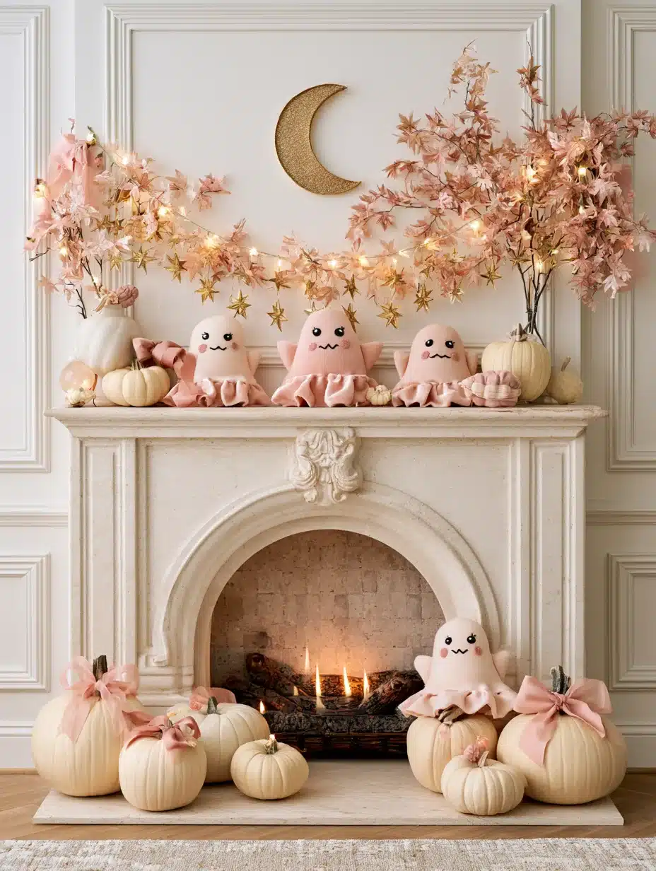 27 Pretty Pink Halloween Decor Ideas for a Playful Spooky Home