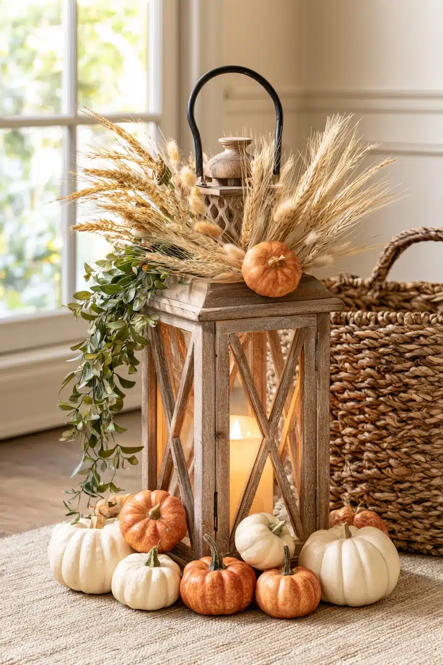 27 Cozy Fall Lantern Decor Ideas To Brighten Your Home This Autumn