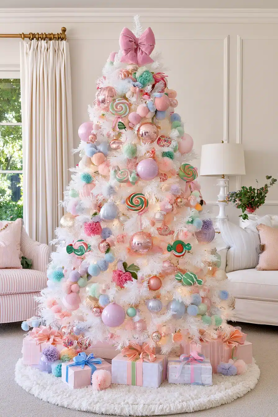 27 Magical White Christmas Tree Ideas For A Dreamy Holiday Home