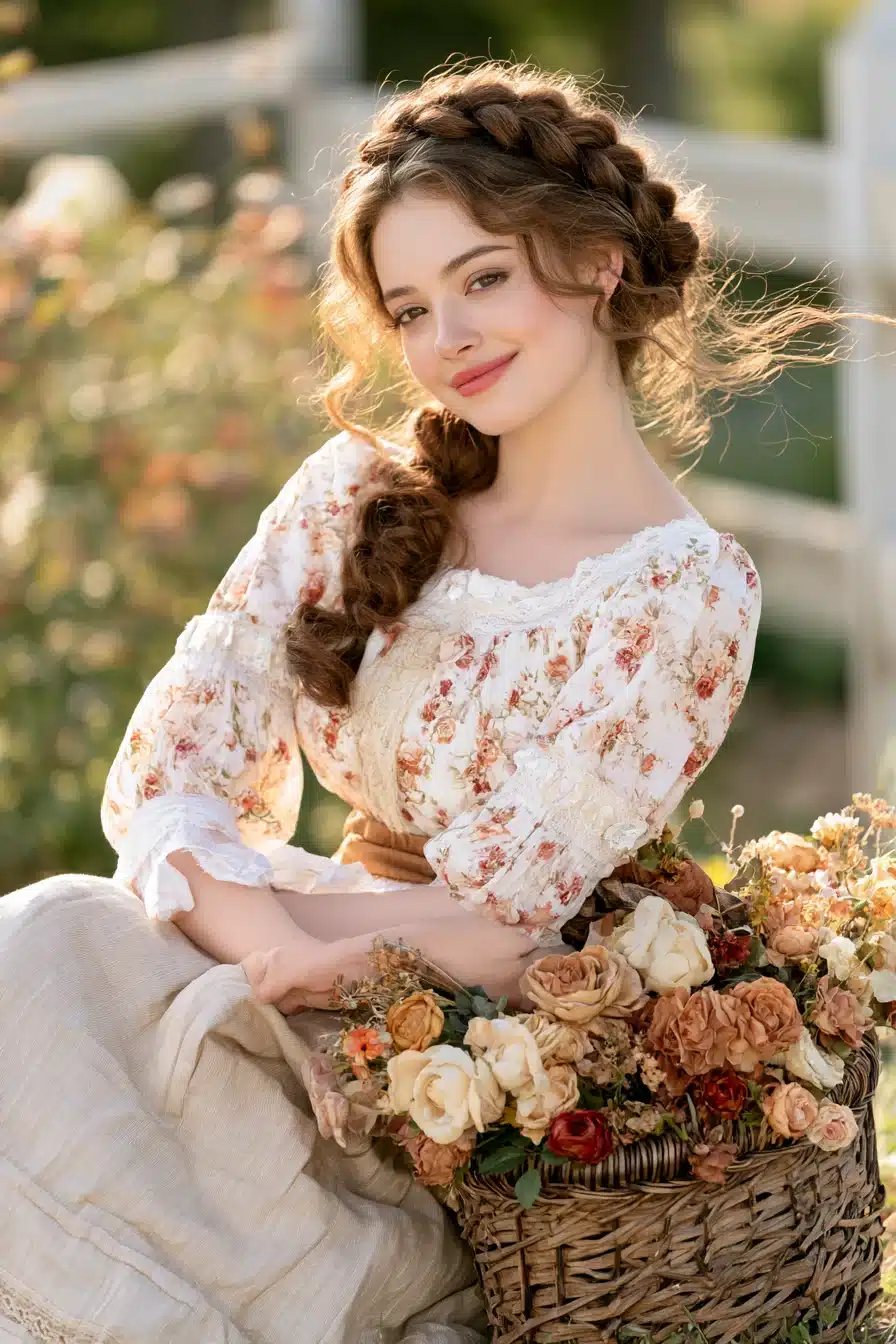 27 Dreamy Cottagecore Aesthetic Hairstyles for a Romantic Natural Look