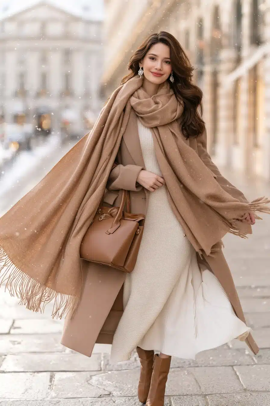 27 Cozy Winter Outfits With Scarves That Look Effortlessly Stylish