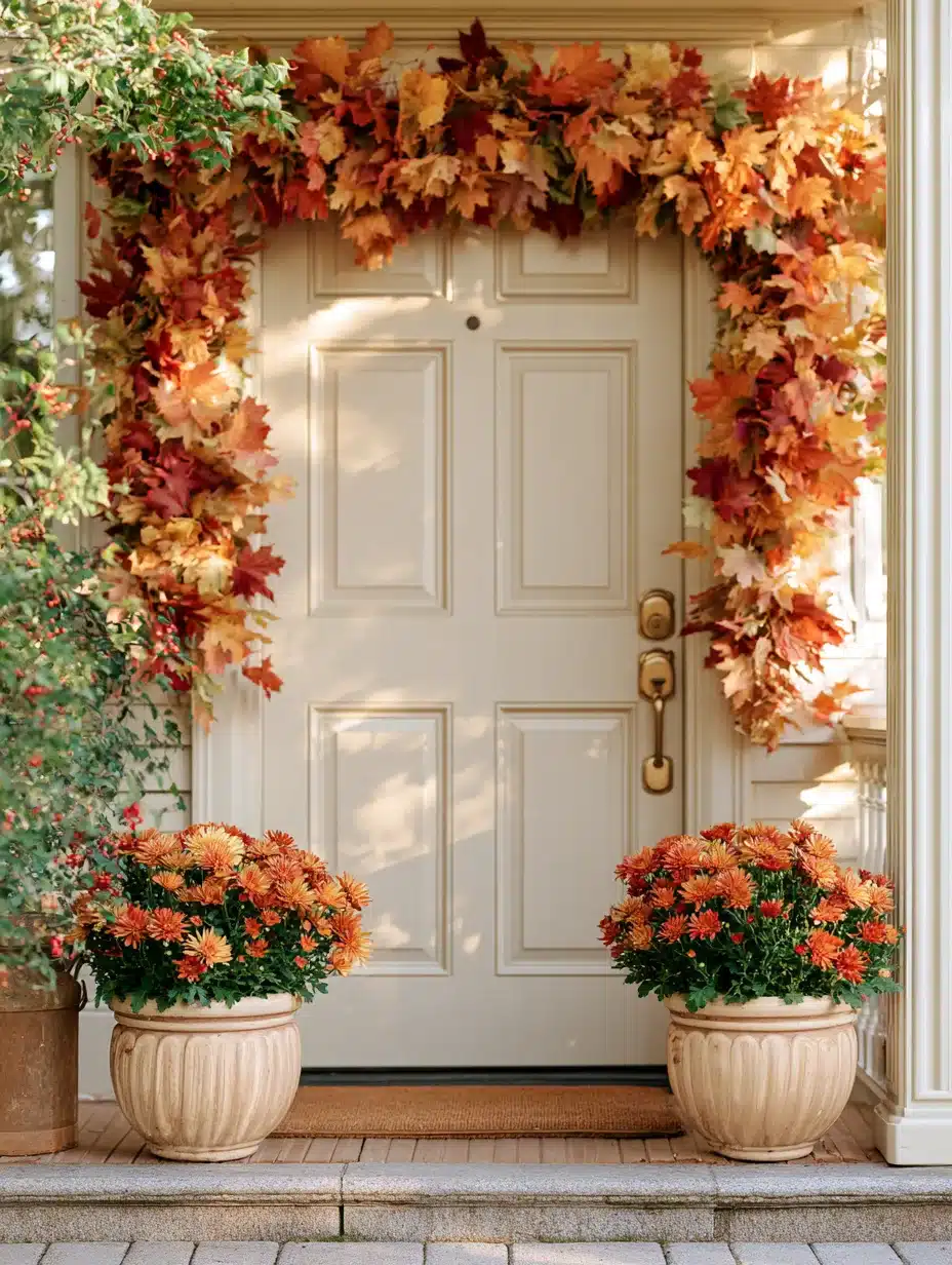 27 Gorgeous Mums Front Porch Ideas for a Colorful Fall Welcome