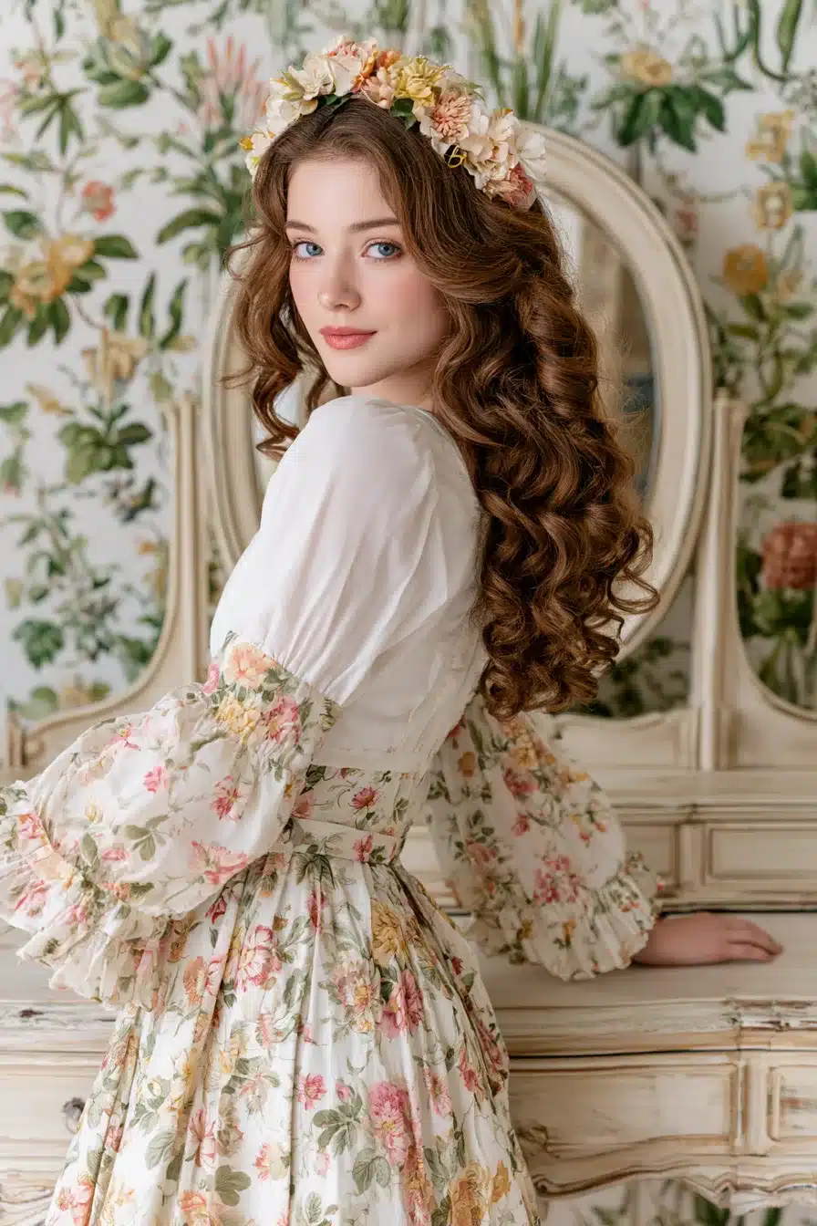 27 Dreamy Cottagecore Hairstyles for Long Hair Full of Romantic Charm