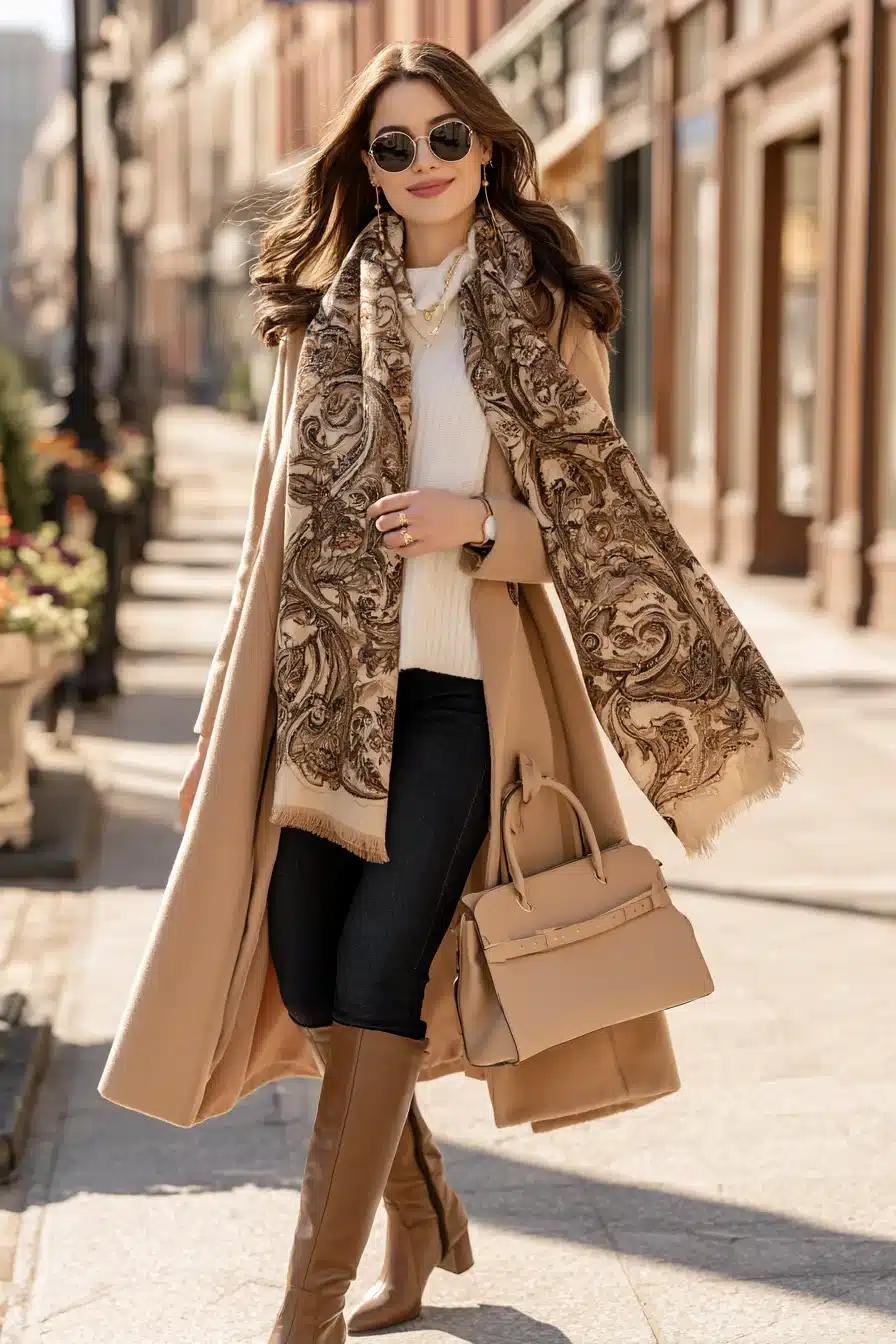 27 Cozy Winter Outfits With Scarves That Look Effortlessly Stylish