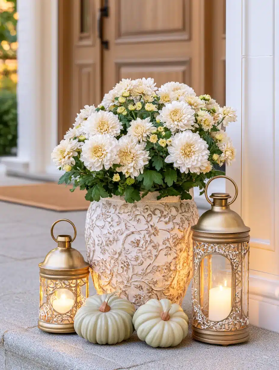 27 Gorgeous Mums Front Porch Ideas for a Colorful Fall Welcome
