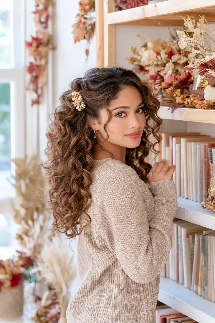 27 Gorgeous Autumn Curly Hairstyles for a Cozy Seasonal Look