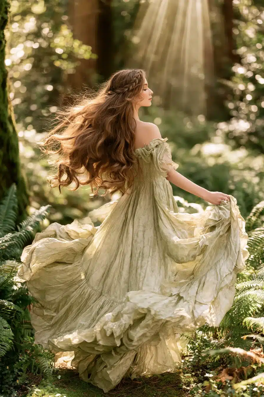 27 Dreamy Cottagecore Hairstyles for Long Hair Full of Romantic Charm