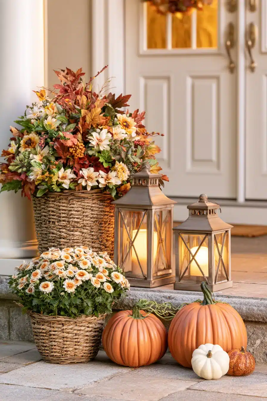 27 Cozy Fall Lantern Decor Ideas To Brighten Your Home This Autumn