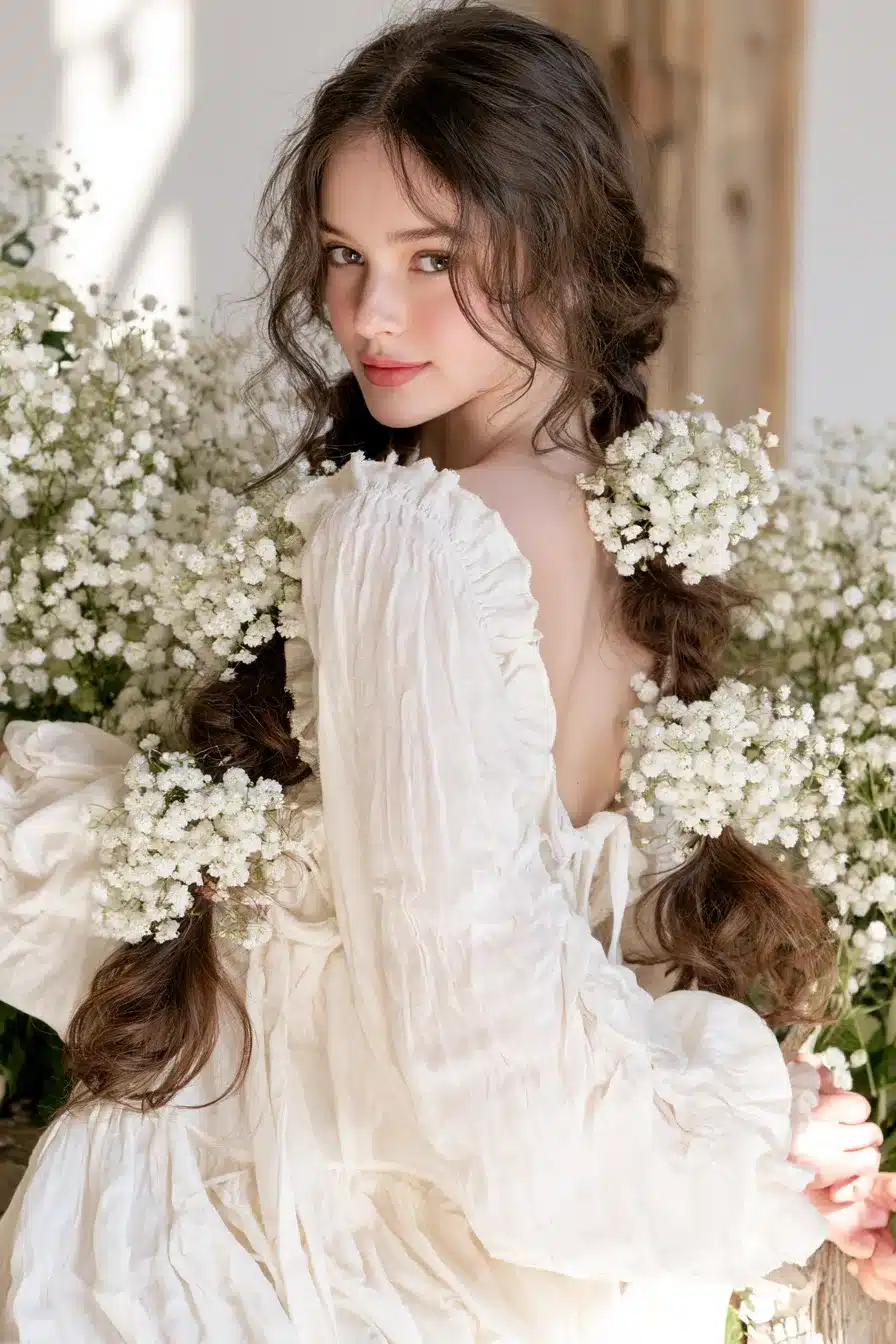 27 Dreamy Cottagecore Aesthetic Hairstyles for a Romantic Natural Look
