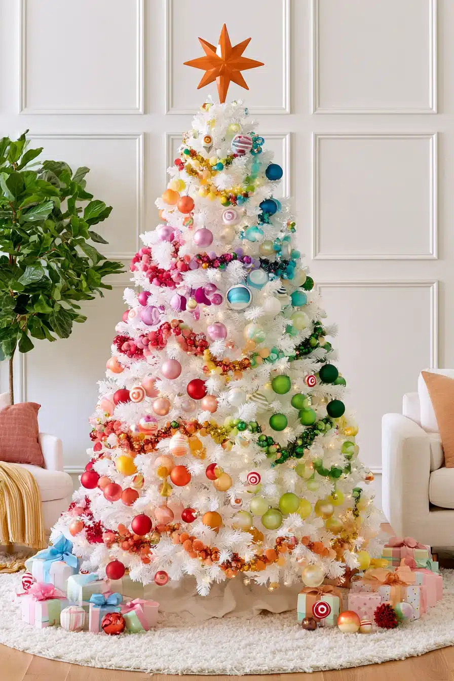 27 Magical White Christmas Tree Ideas For A Dreamy Holiday Home