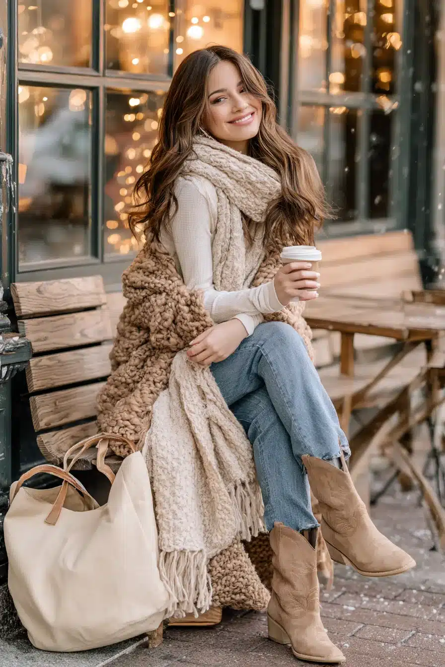 27 Cozy Winter Outfits With Scarves That Look Effortlessly Stylish