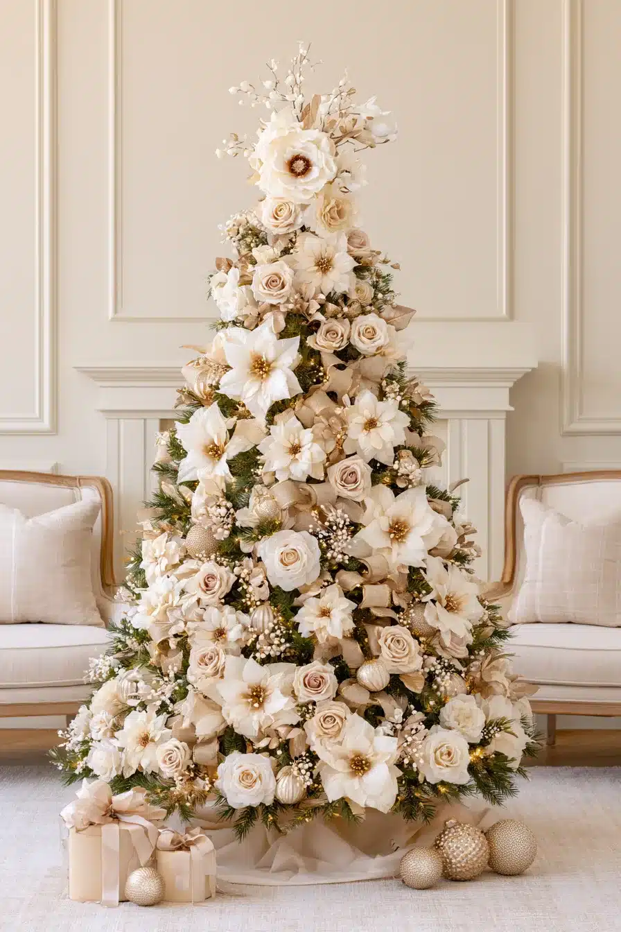 27 Magical White Christmas Tree Ideas For A Dreamy Holiday Home