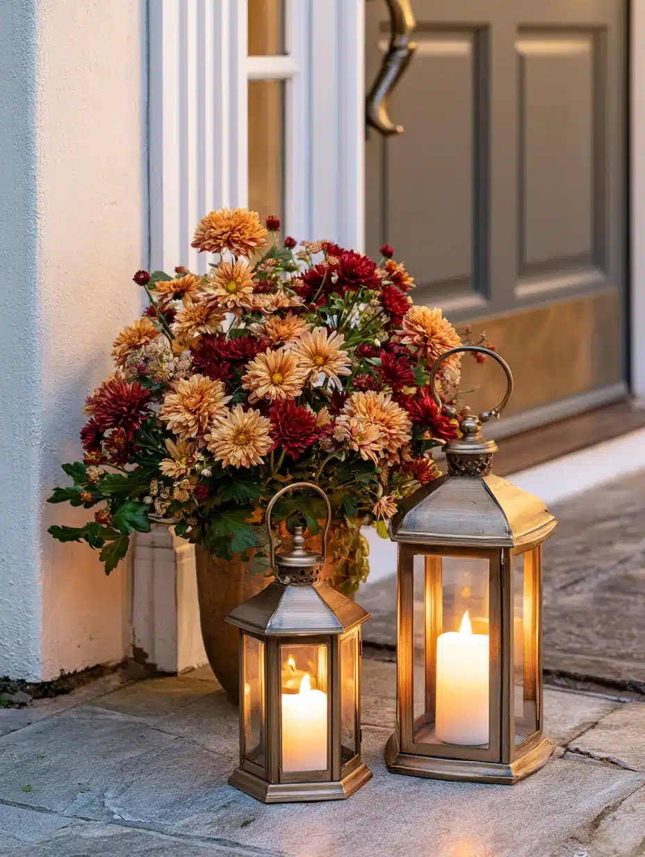 27 Gorgeous Mums Front Porch Ideas for a Colorful Fall Welcome