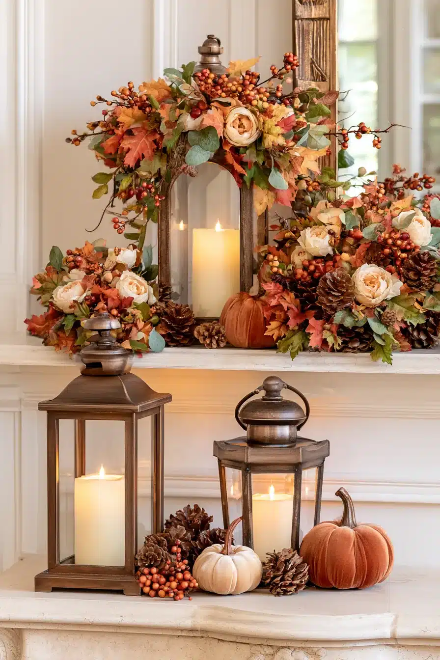 27 Cozy Fall Lantern Decor Ideas To Brighten Your Home This Autumn
