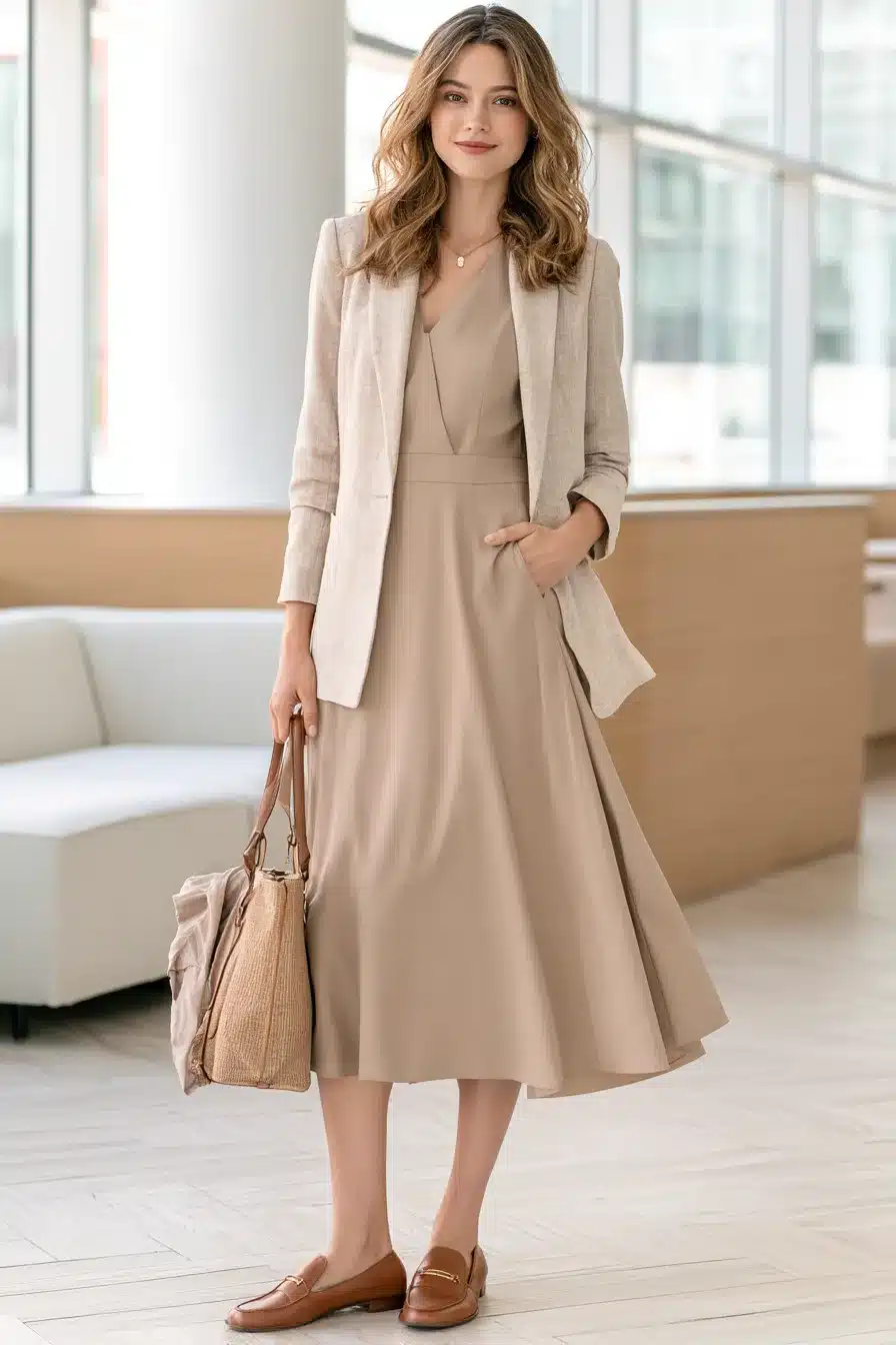 27 Chic Work Dresses for Women That Make Getting Dressed Easy