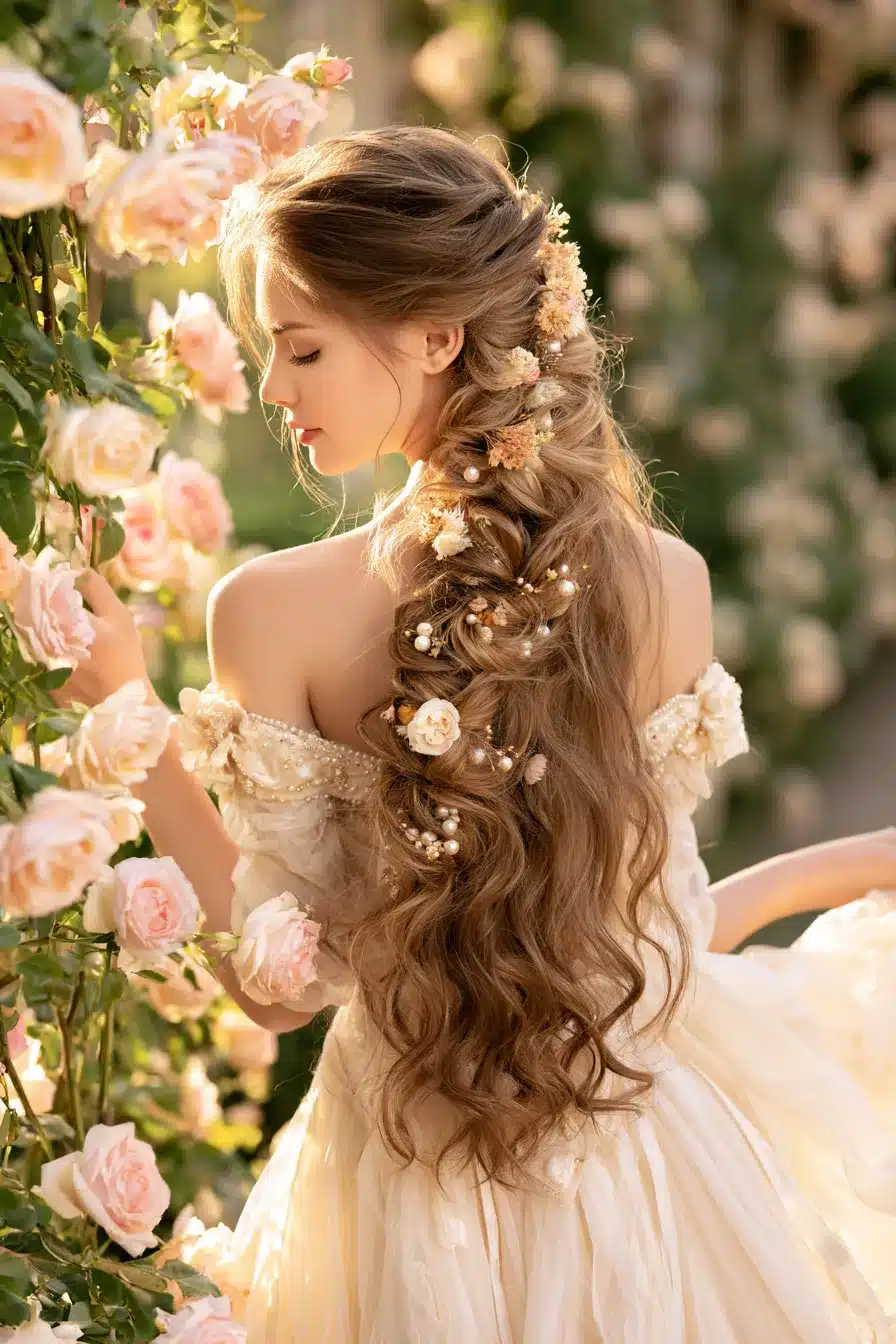27 Dreamy Cottagecore Hairstyles for Long Hair Full of Romantic Charm
