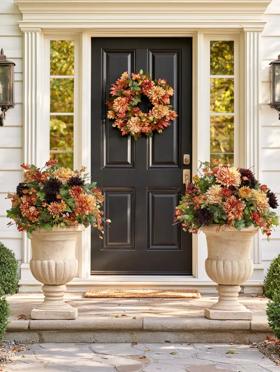 27 Gorgeous Mums Front Porch Ideas for a Colorful Fall Welcome