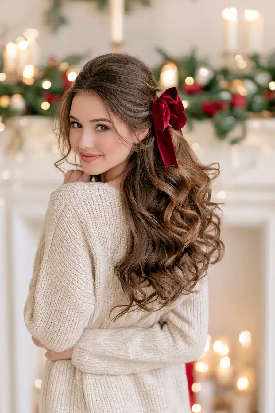 27 Gorgeous Christmas Hair Ideas for a Festive Holiday Look