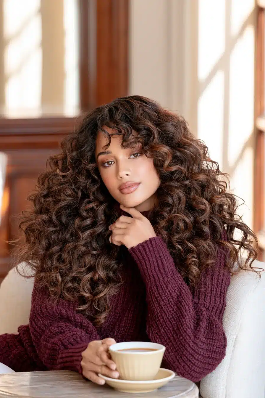 27 Gorgeous Autumn Curly Hairstyles for a Cozy Seasonal Look