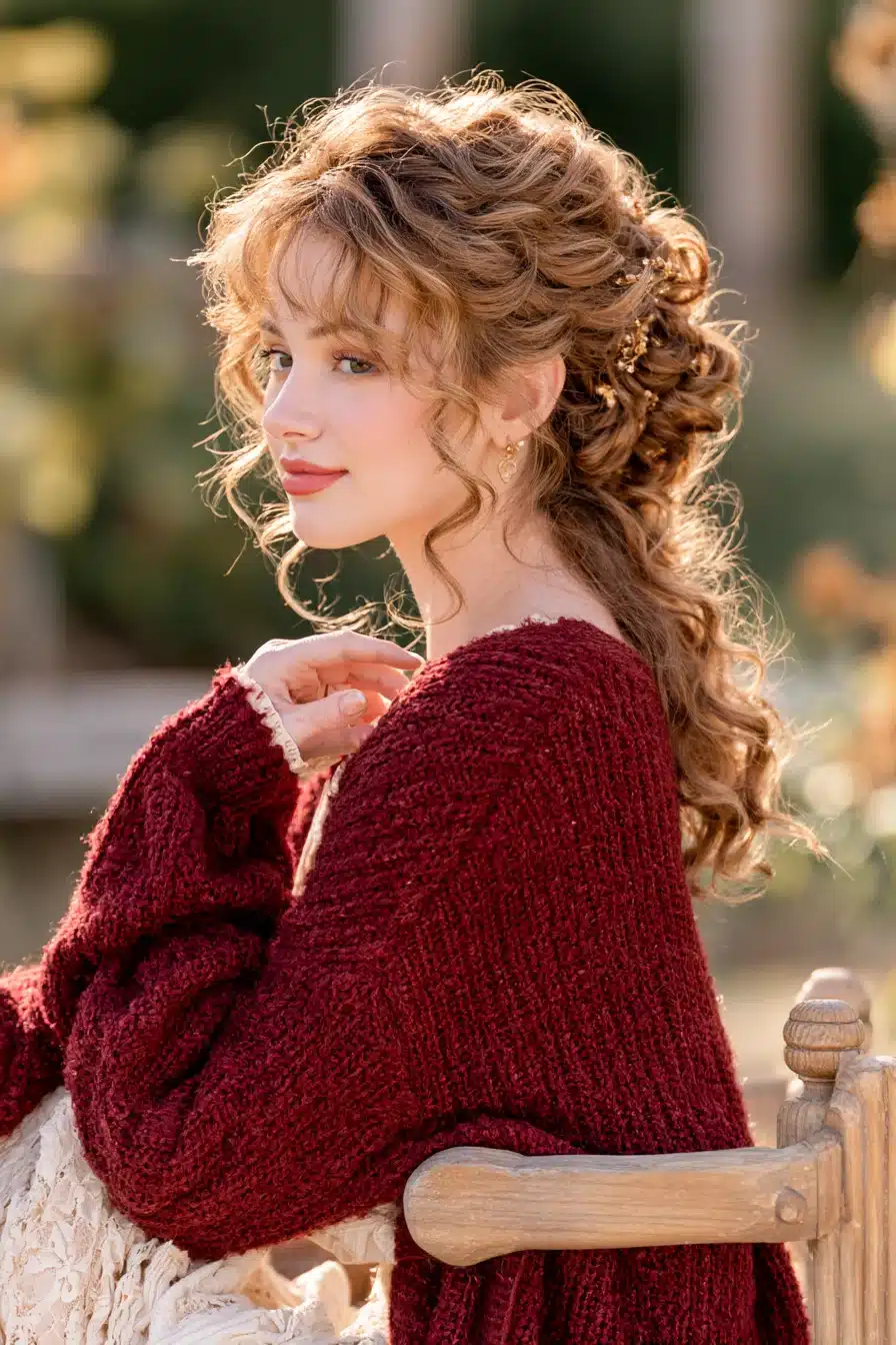 27 Gorgeous Autumn Curly Hairstyles for a Cozy Seasonal Look