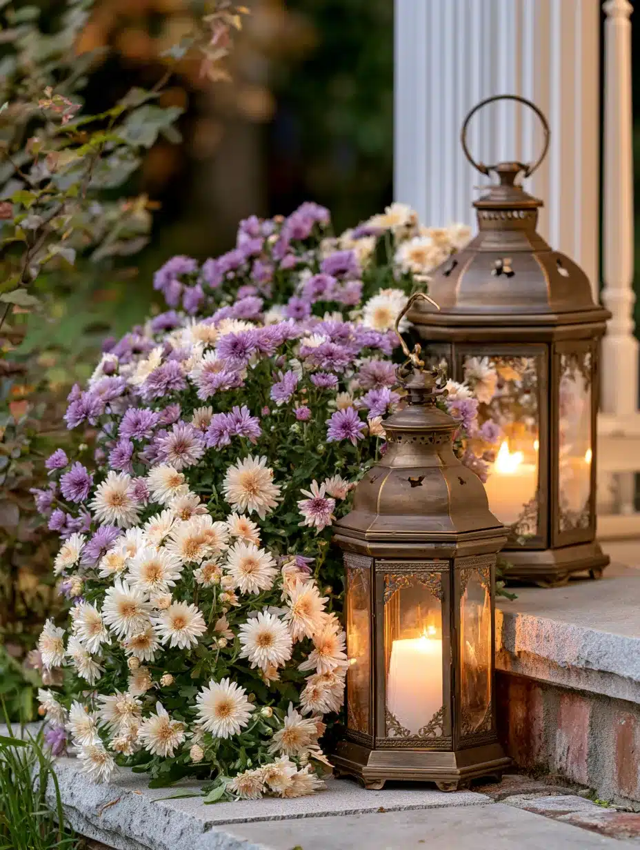 27 Gorgeous Mums Front Porch Ideas for a Colorful Fall Welcome