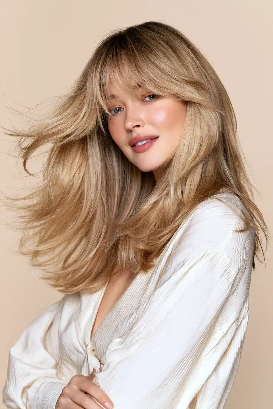 27 Gorgeous Layered Hair With Bangs Ideas For A Fresh New Look