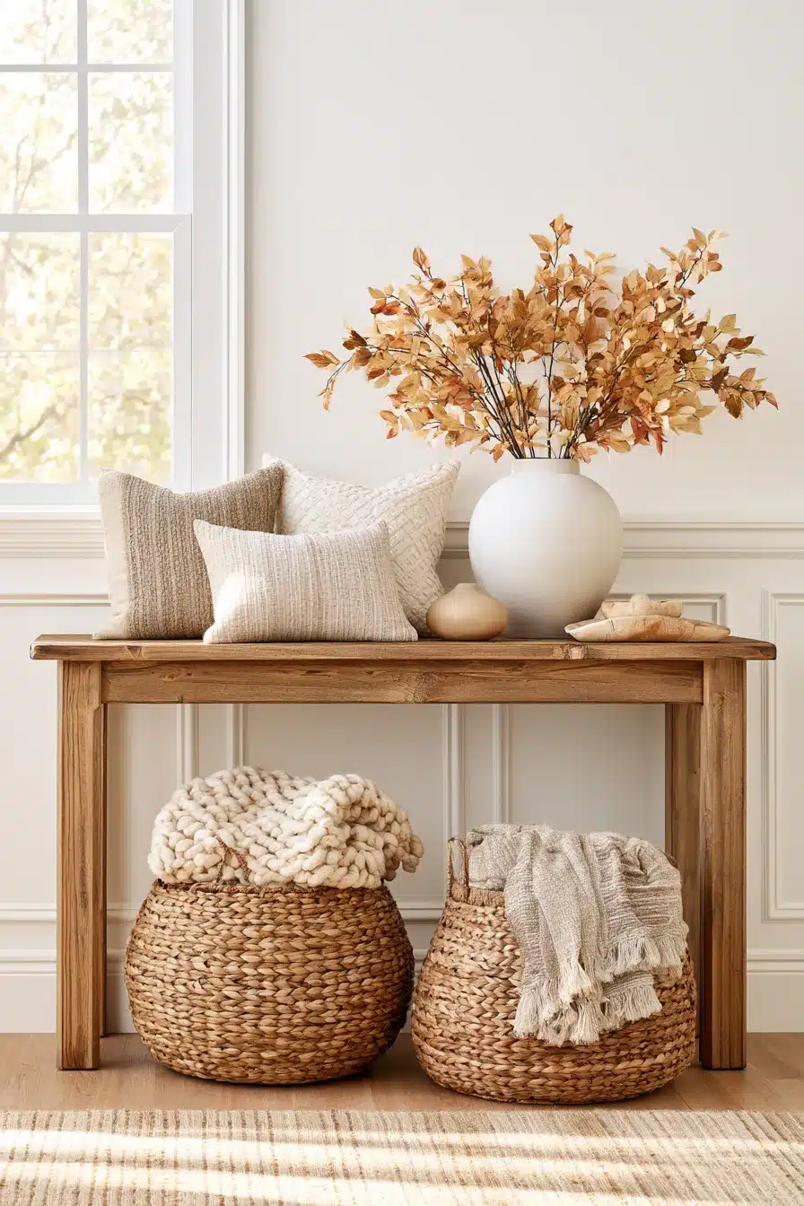 27 Cozy Fall Entryway Decor Ideas For A Warm Autumn Welcome