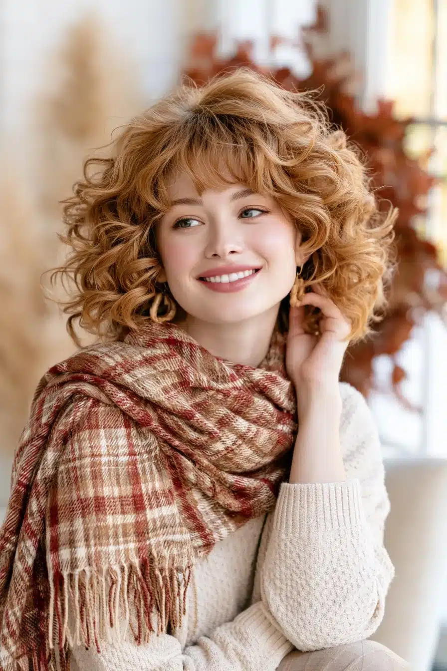 27 Gorgeous Autumn Curly Hairstyles for a Cozy Seasonal Look