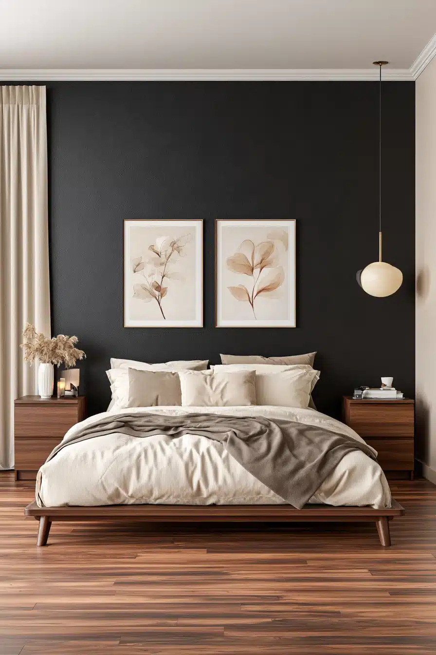 27 Stunning Black Accent Wall Bedroom Ideas For A Bold And Cozy Space