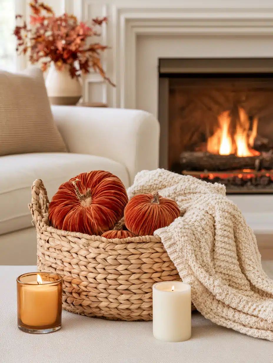 27 Cozy Fall Basket Ideas for a Warm Seasonal Home