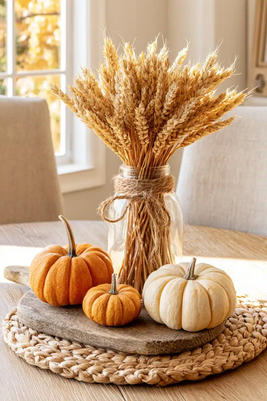 27 Cozy Fall Mason Jar Centerpieces for a Beautiful Autumn Table
