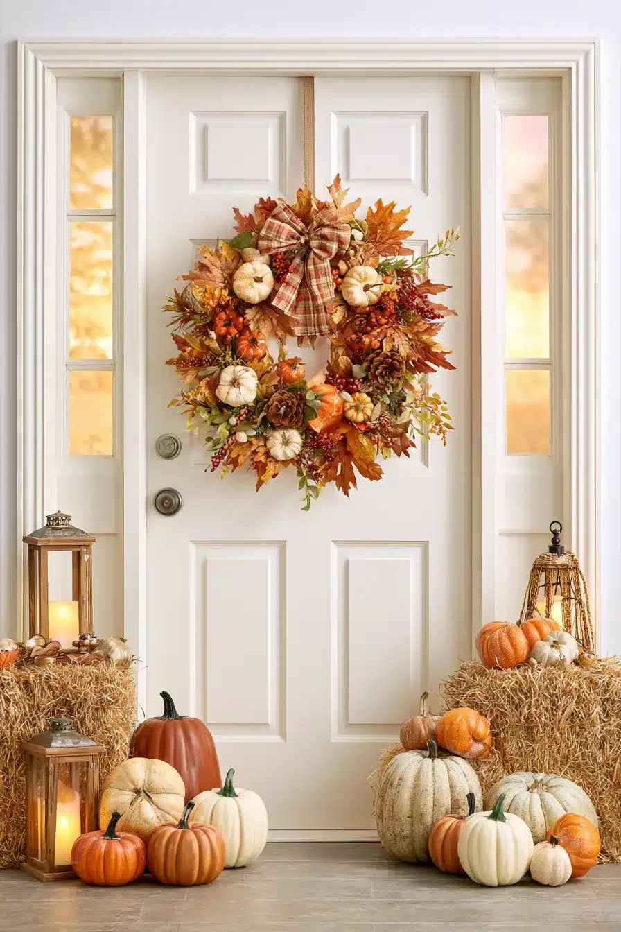 27 Easy DIY Fall Wreaths For A Warm And Welcoming Front Door