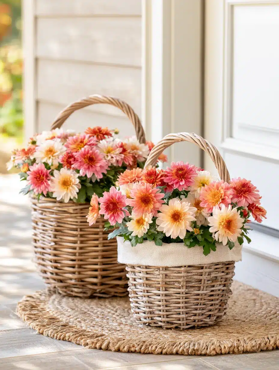 27 Gorgeous Mums Front Porch Ideas for a Colorful Fall Welcome