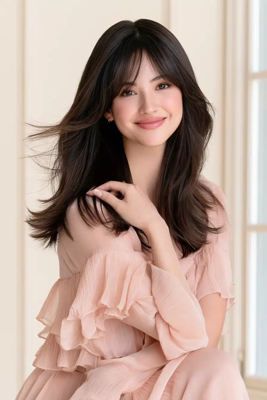 27 Gorgeous Layered Hair With Bangs Ideas For A Fresh New Look