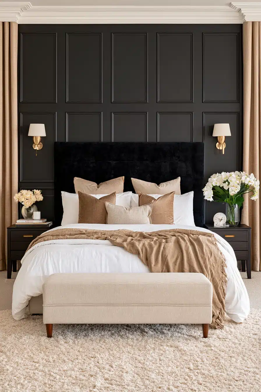 27 Stunning Black Accent Wall Bedroom Ideas For A Bold And Cozy Space