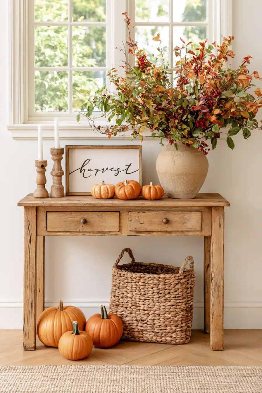 27 Cozy Fall Entryway Decor Ideas For A Warm Autumn Welcome
