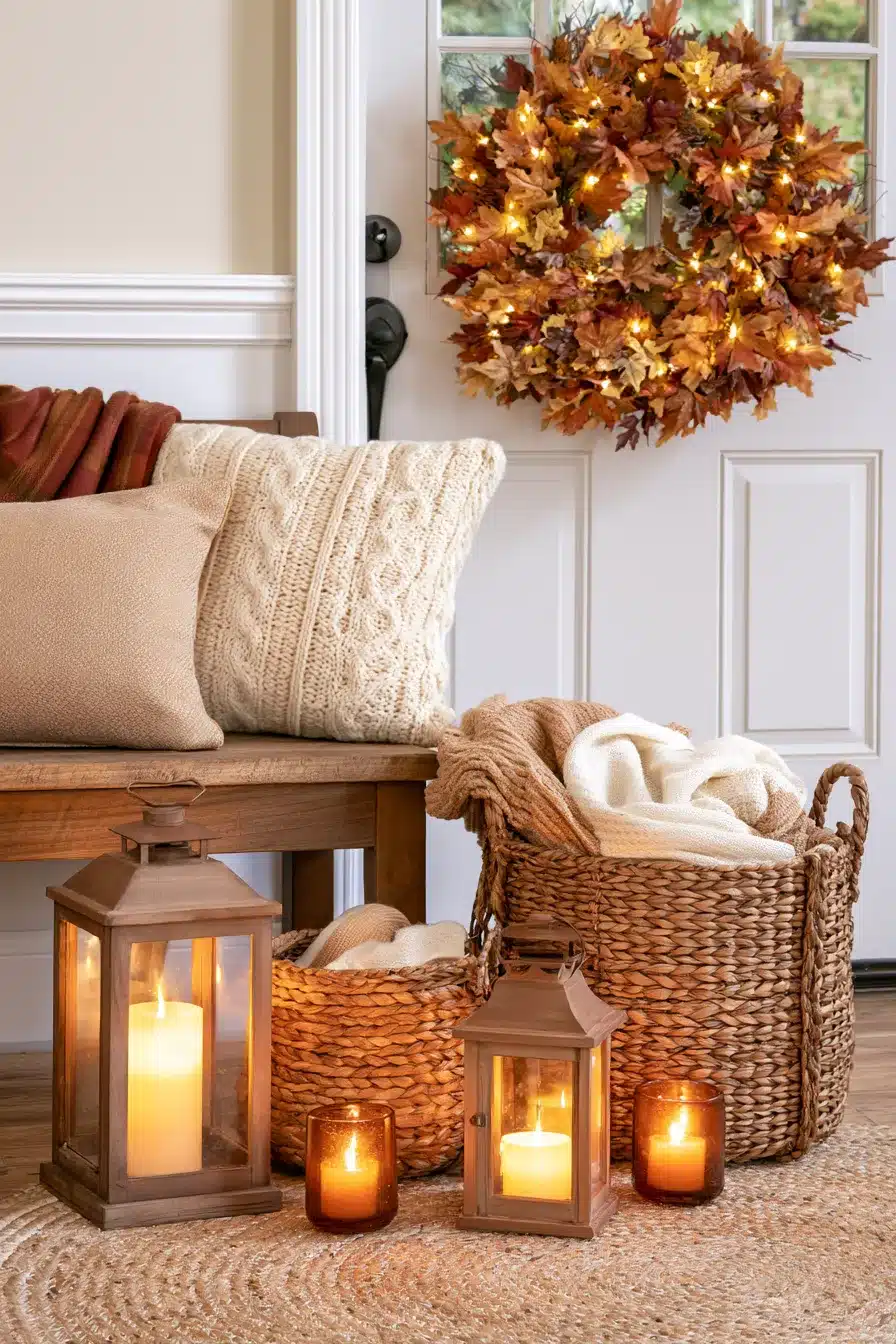 27 Cozy Fall Lantern Decor Ideas To Brighten Your Home This Autumn