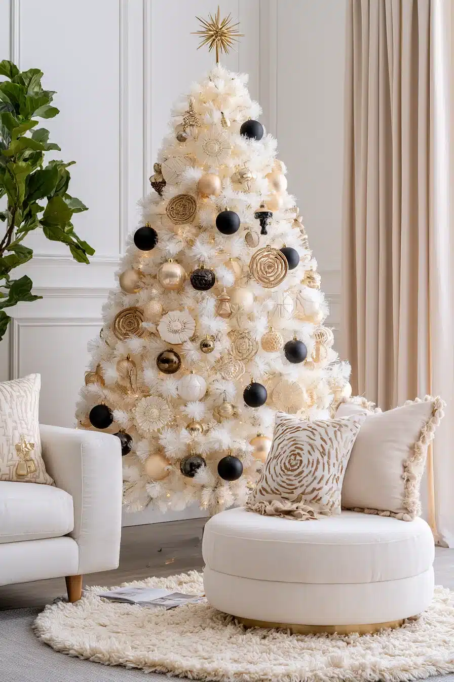 27 Magical White Christmas Tree Ideas For A Dreamy Holiday Home