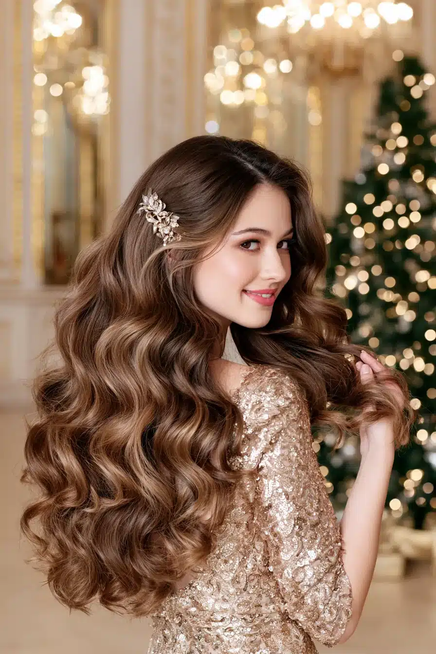27 Gorgeous Christmas Hair Ideas for a Festive Holiday Look