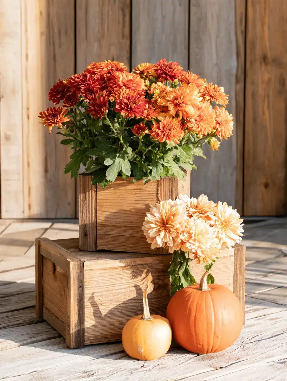 27 Gorgeous Mums Front Porch Ideas for a Colorful Fall Welcome
