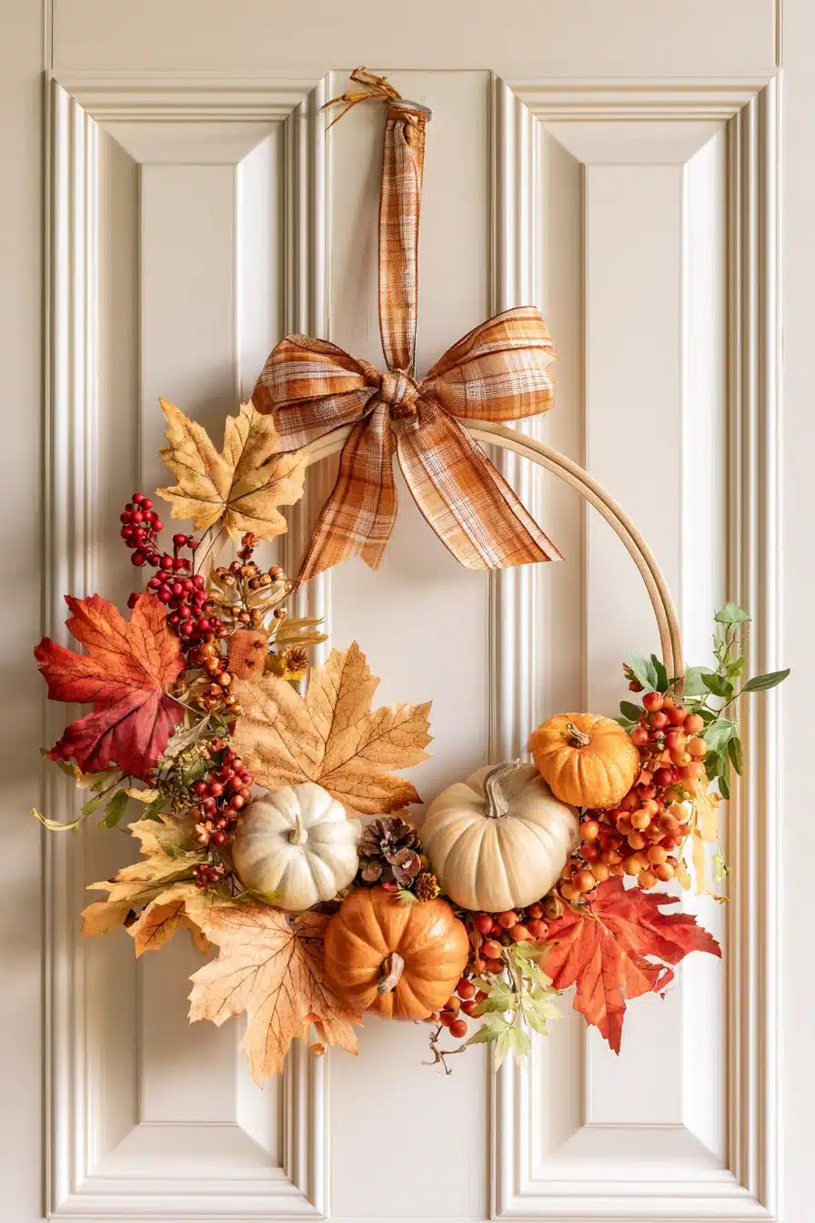 27 Easy DIY Fall Wreaths For A Warm And Welcoming Front Door