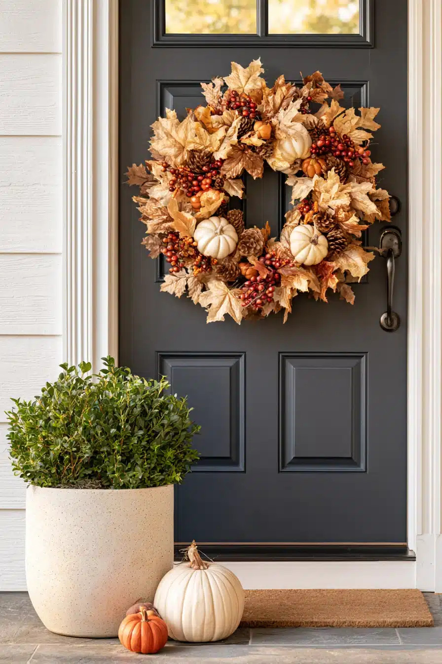 27 Cozy Small Porch Fall Decorating Ideas for a Warm Welcome