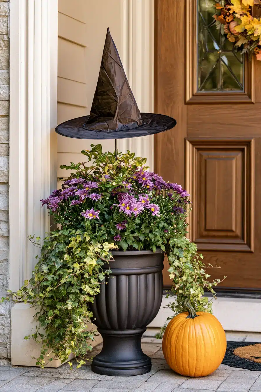 27 Spooky Halloween Planter Ideas for a Festive Front Porch