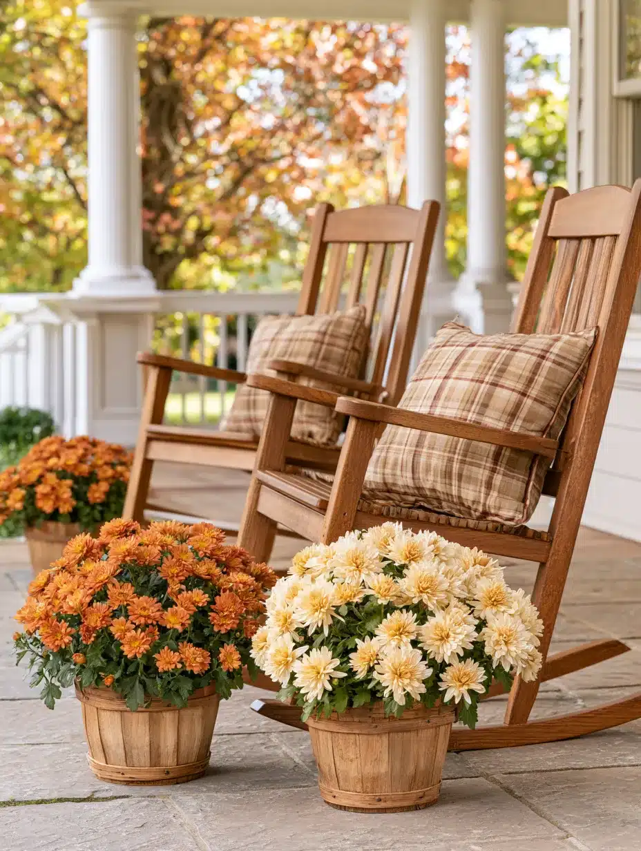 27 Gorgeous Mums Front Porch Ideas for a Colorful Fall Welcome