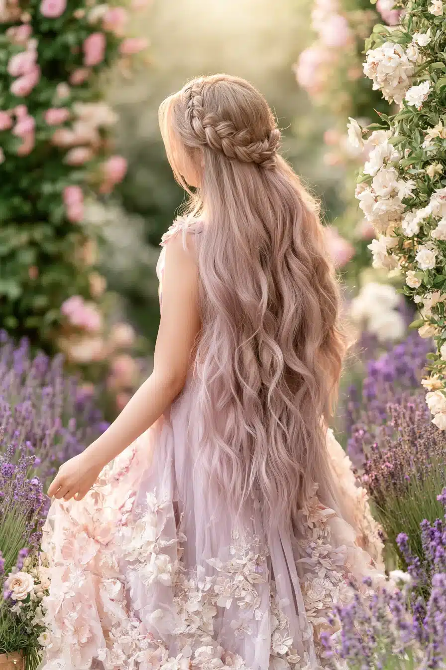 27 Dreamy Cottagecore Hairstyles for Long Hair Full of Romantic Charm